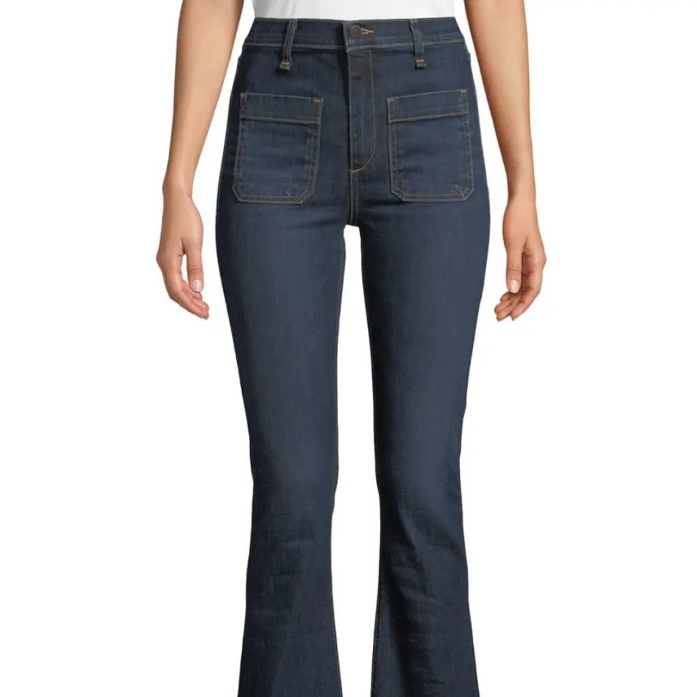 Veronica Beard Florence High-Rise Skinny Flare Jeans Size 29